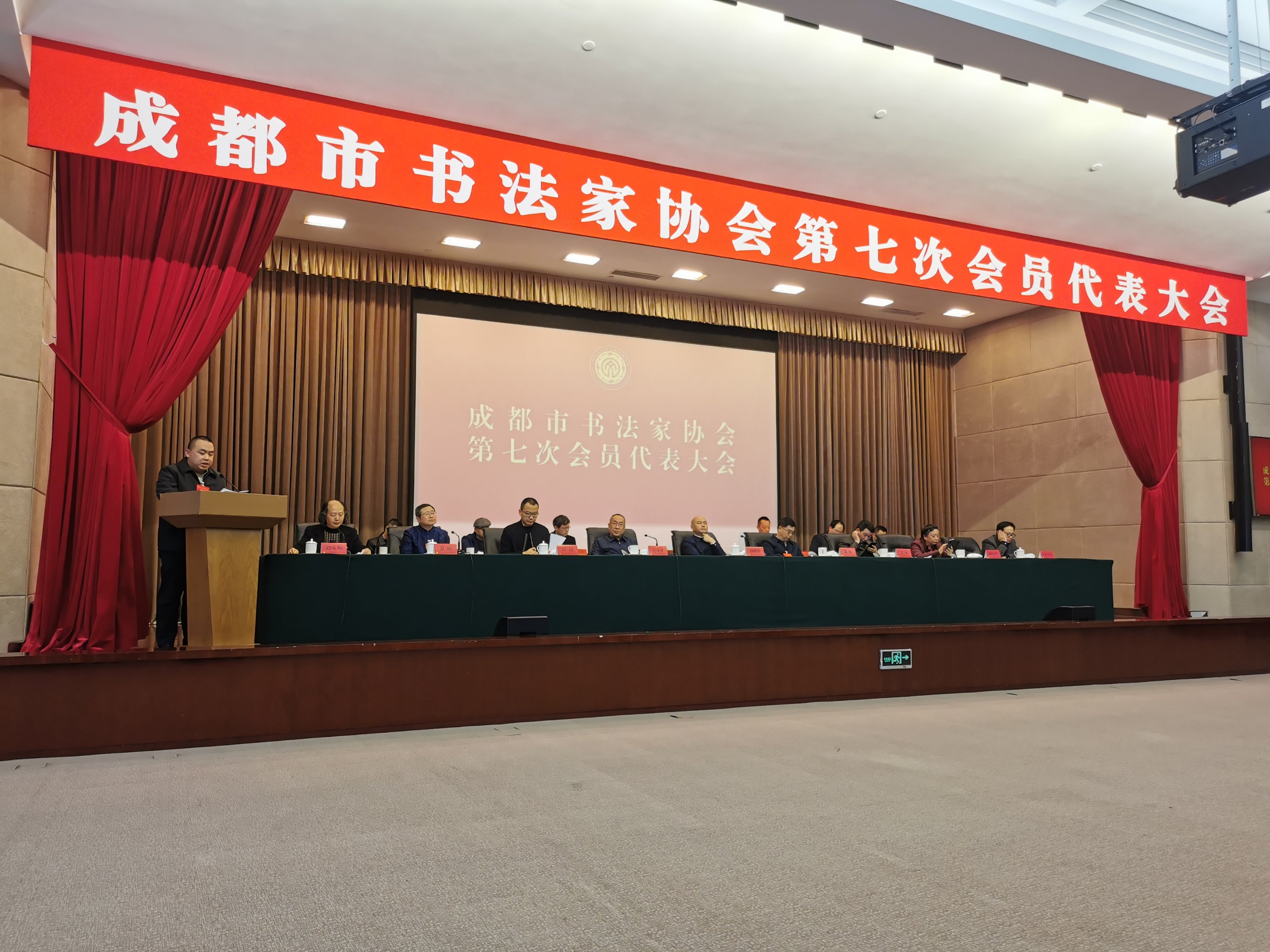 何晓巍在成都市书法家协会第七次会员代表大会上作监事会工作报告插图1